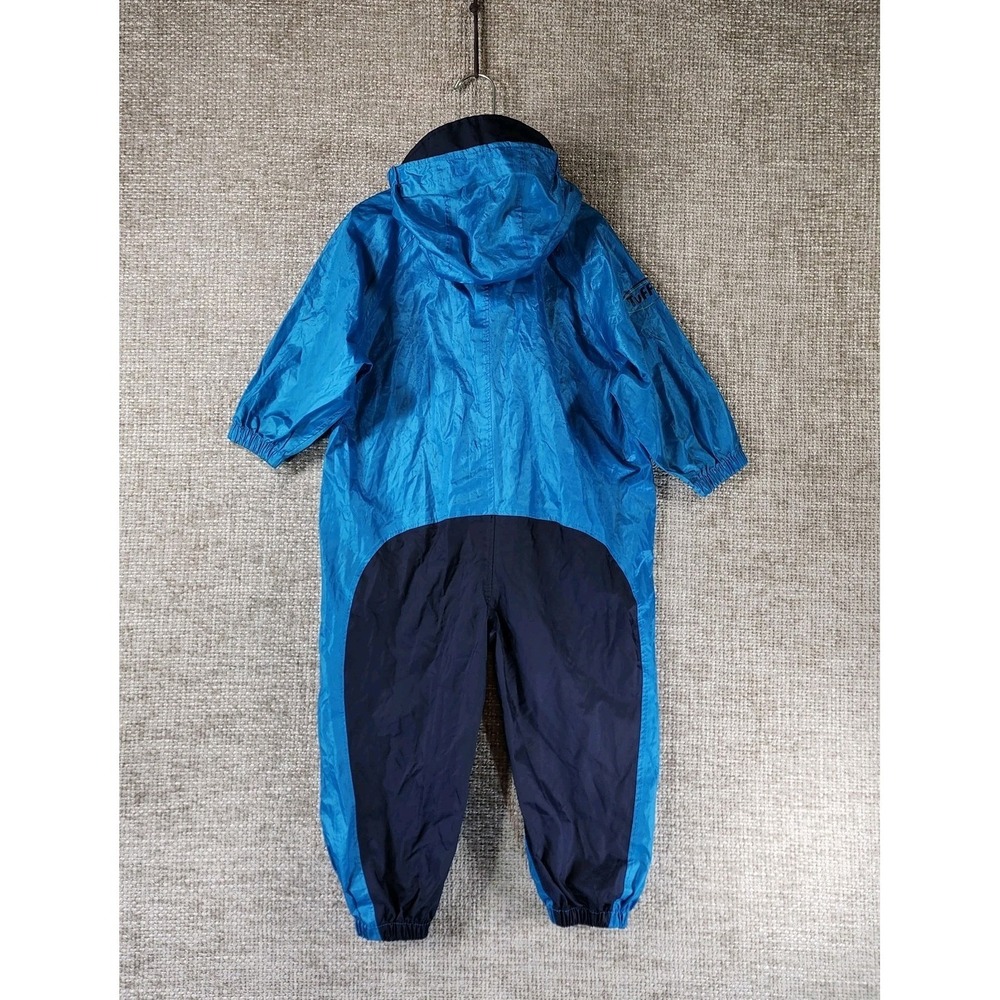 Tuffo Muddy Buddy Rainsuit Waterproof Hooded Onepiece Blue Toddler 2T - Picture 7 of 12
